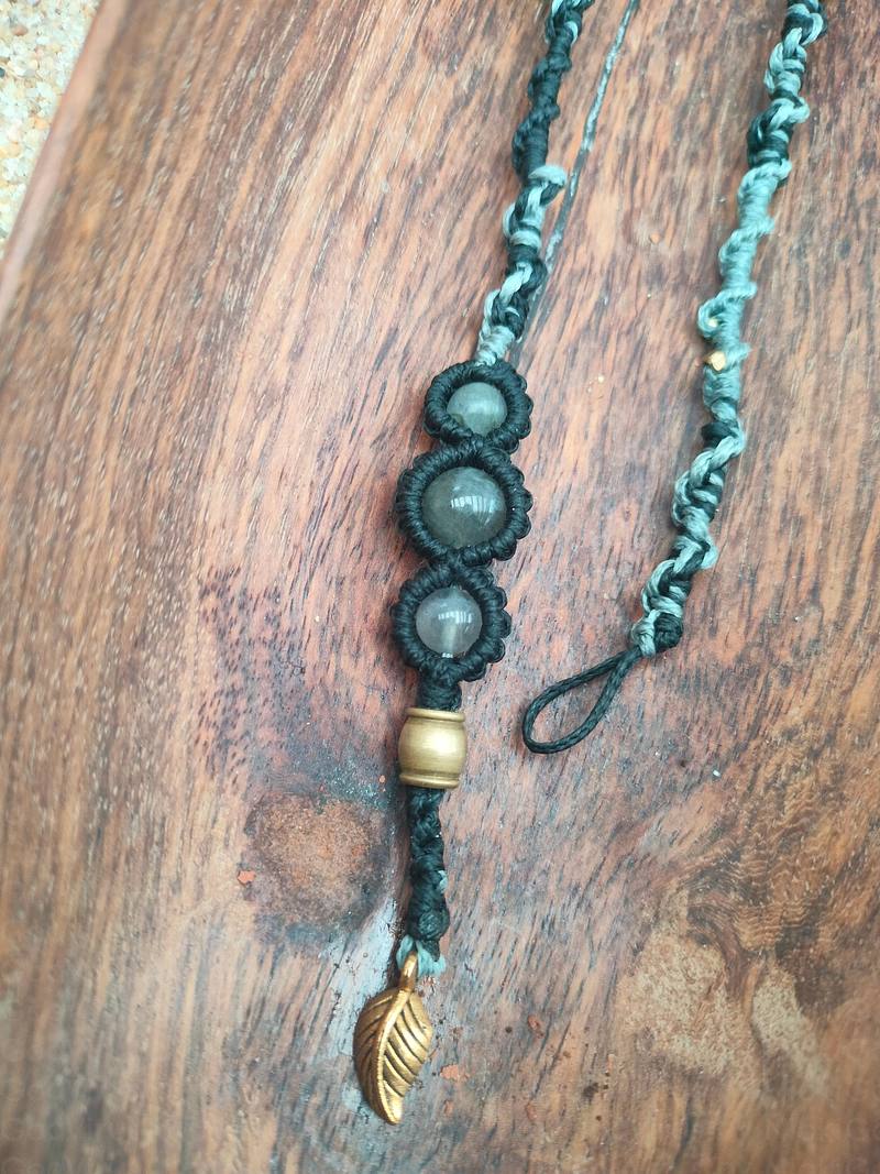 Macrame hippie removable hairwrap