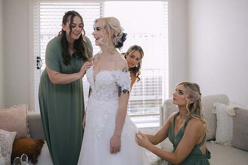 Bride Getting Ready