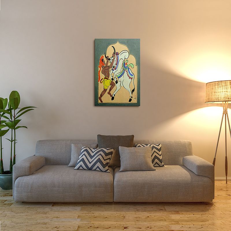 Bull Fighter by Nandlal Bose