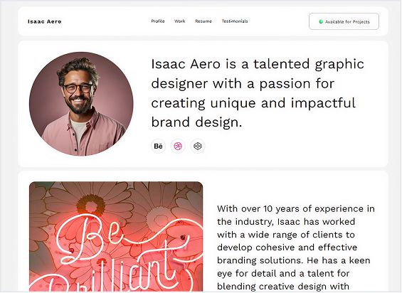 Graphic design portfolio templates