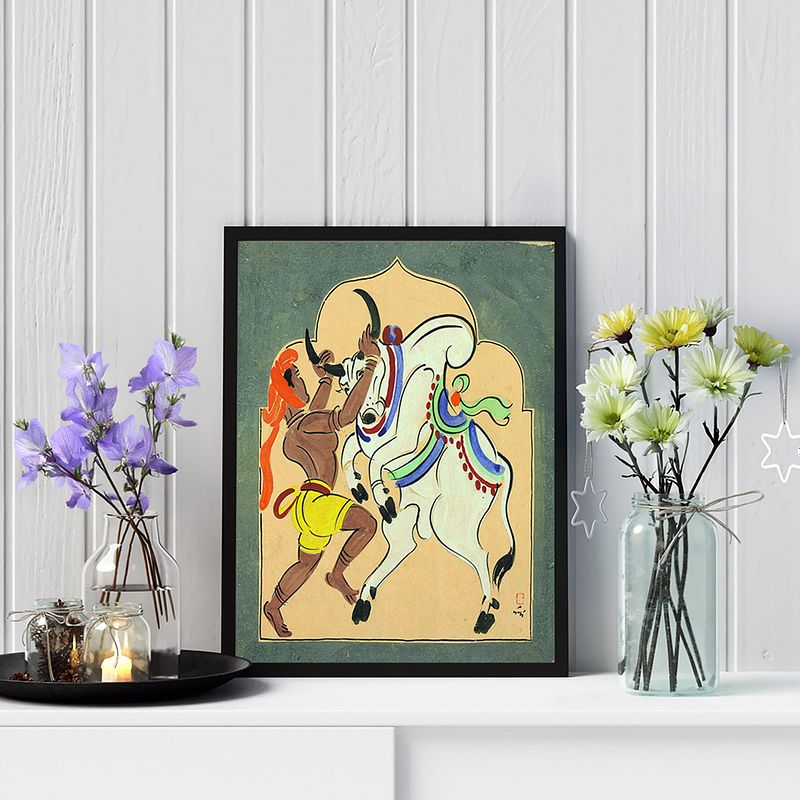 Bull Fighter by Nandlal Bose