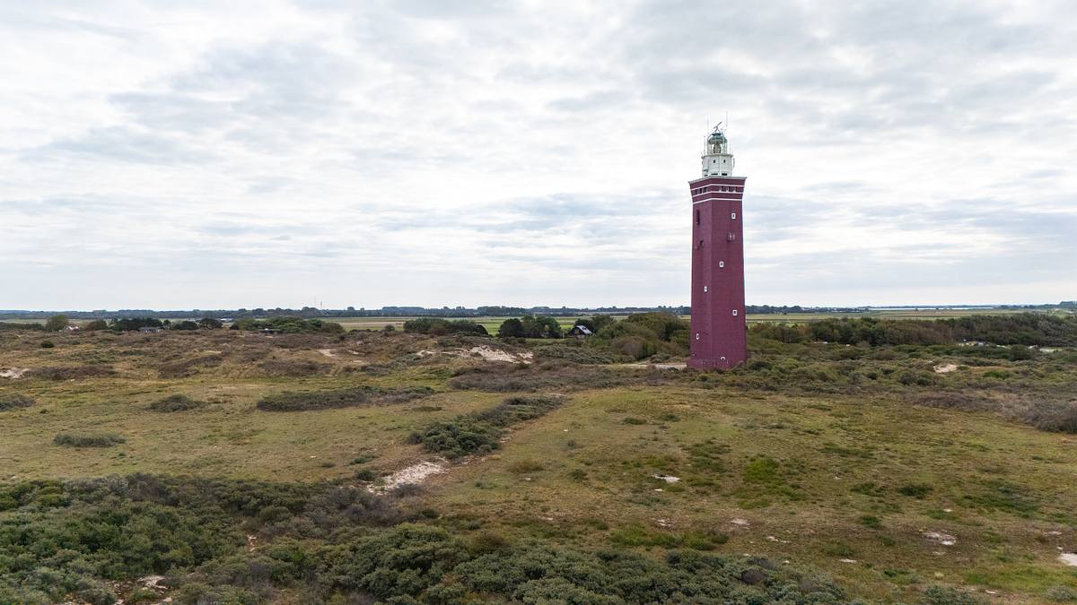 Westhoofd vuurtoren op Goeree-Overflakkee
