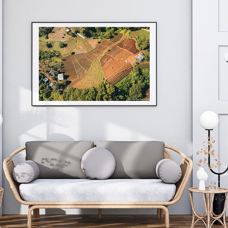 THE ONE - AERIAL PRINTS - "Stiched Earth" - LIMITED EDITION 5 of 5