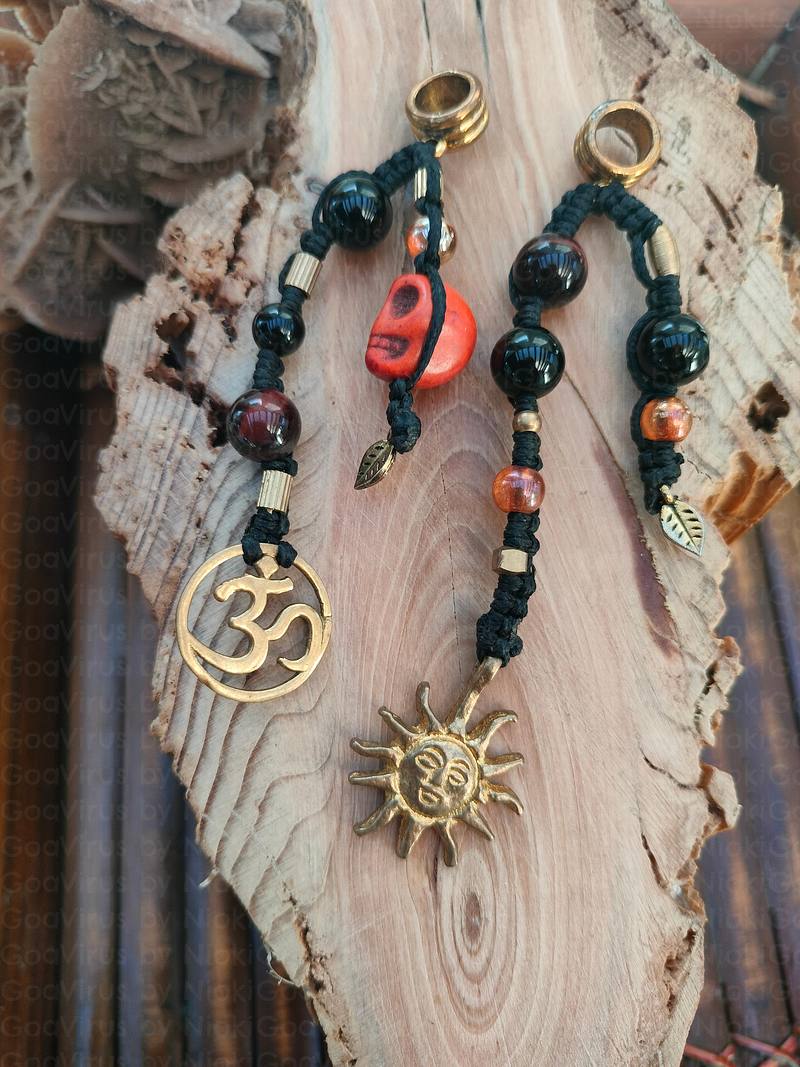 Macrame dreadlocks bead 1