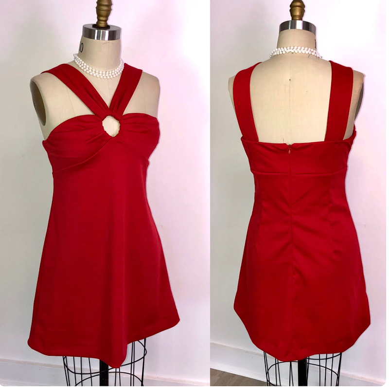 Sharon's Red Ring Mini Dress