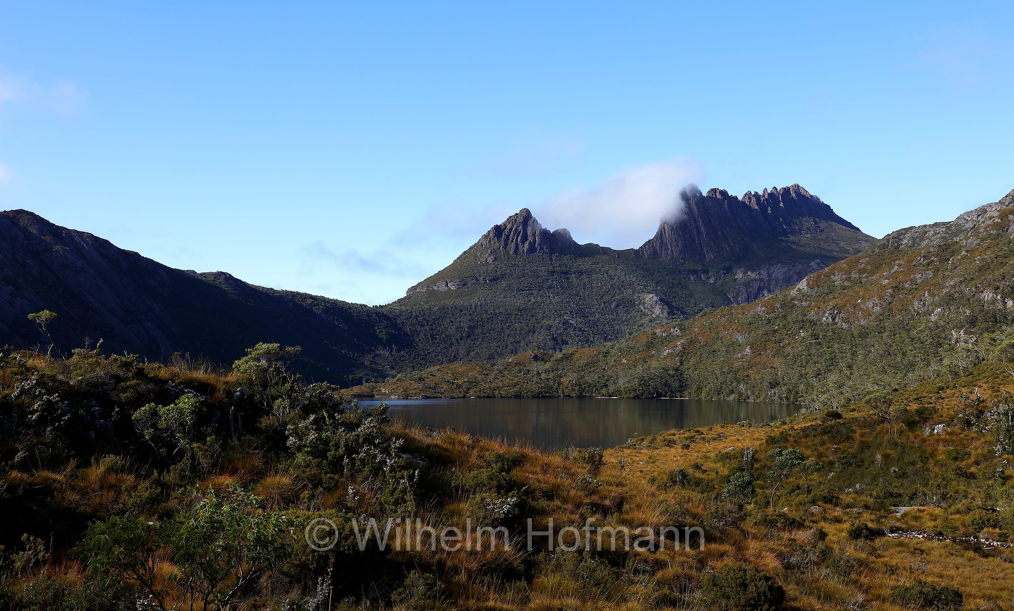 Cradle Mountain, Little Horn, Dove Lake, Cradle Mountain National Park, Cradle Mountain-Lake St Clair National Park, Cradle-Mountain-Lake-St.-Clair-Nationalpark, Parco nazionale del monte Cradle-lago St Clair, Tasmania, Tasmanien, Australia, Australien