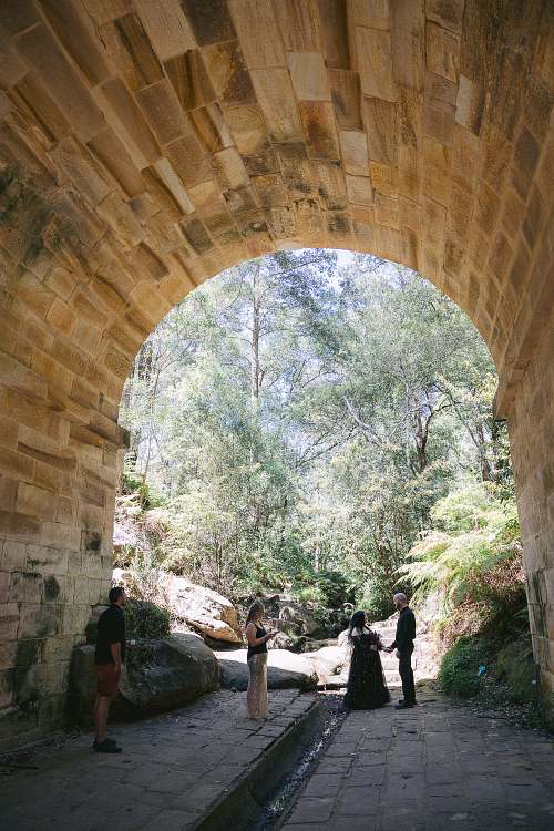 Sydney Elopement at Lennox Bridge, Blue Mountains