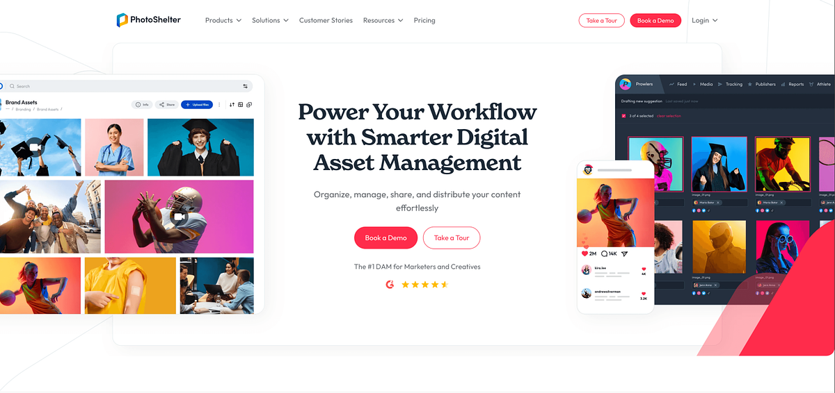 PhotoShelter digital asset management and gallery platform