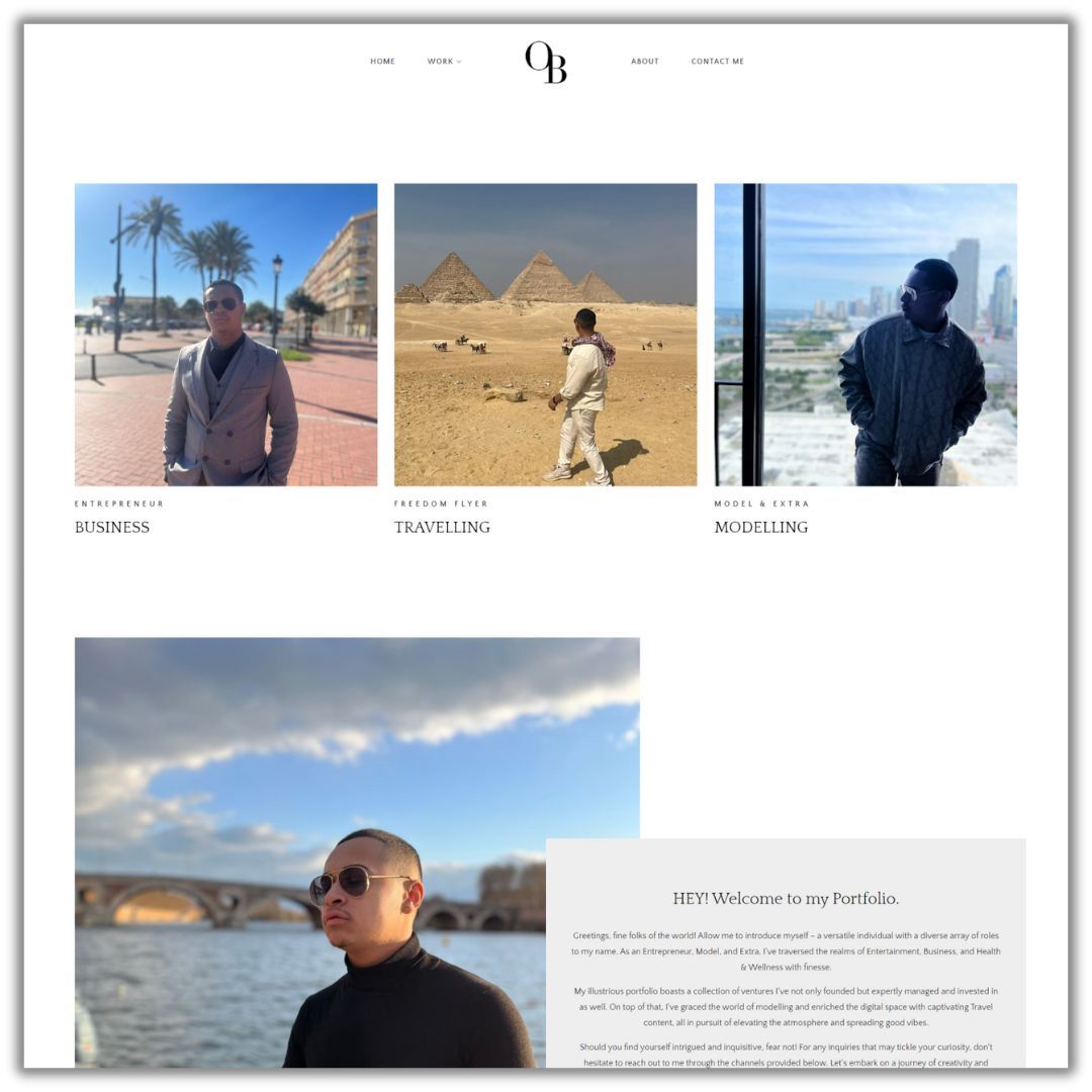 Owen Baldock - Portfólio de Templates Masculinos