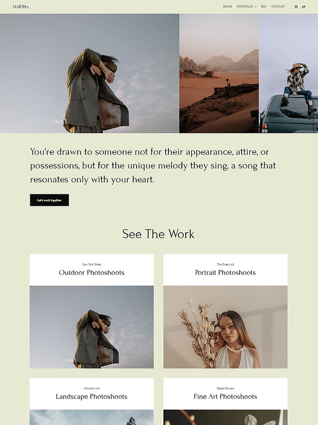 Contrast -  Fine Art Photography Website Template