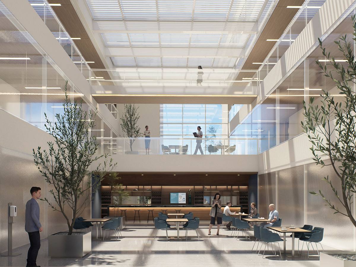 render interior quirofano hospital moderno arquitectura sanitaria