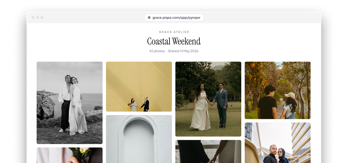 A Gallery Link opened in a browser