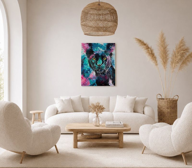 Clouds Panther - This painting is exhibit in France