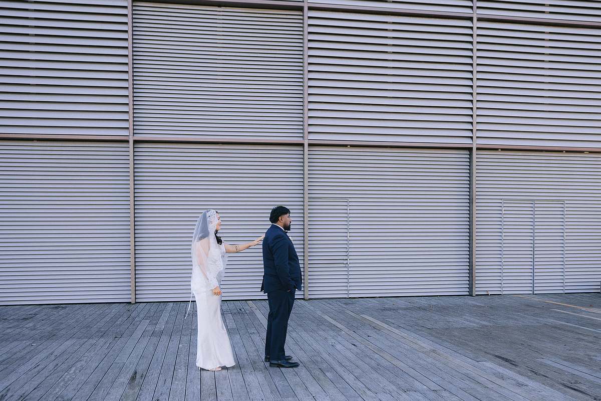 Bride and Groom's First Look