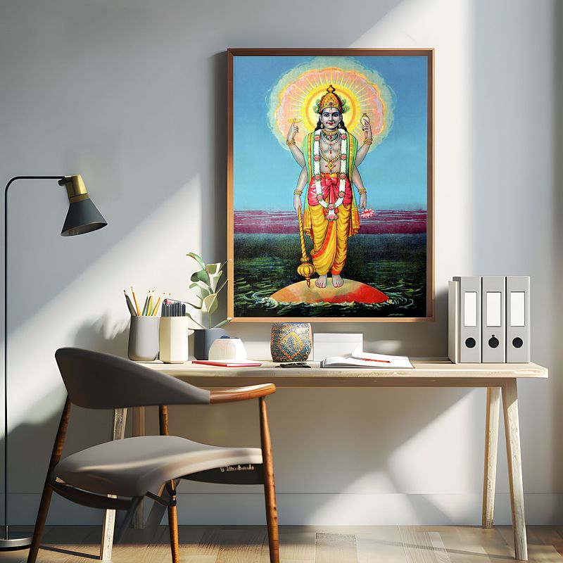 Vishnu: The Protector of the Universe by Raja Ravi Verma