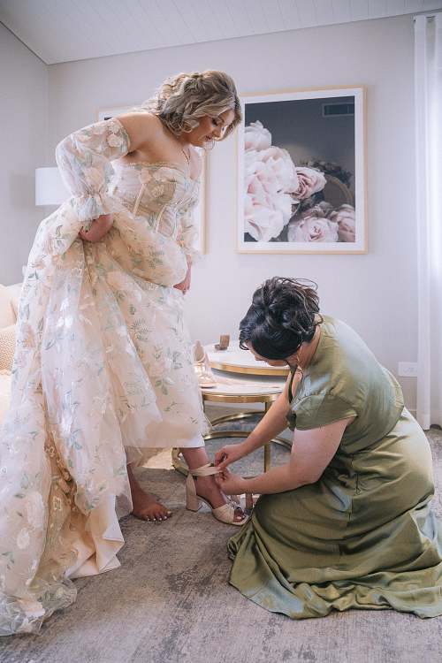 Bride Getting Ready