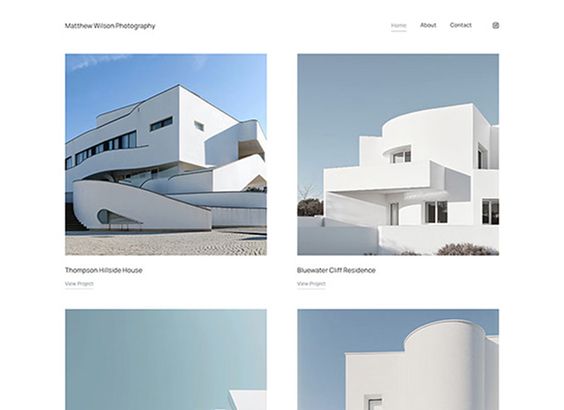 Photography portfolio templates