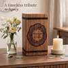Memory Rings Wood Urn Box for Ashes