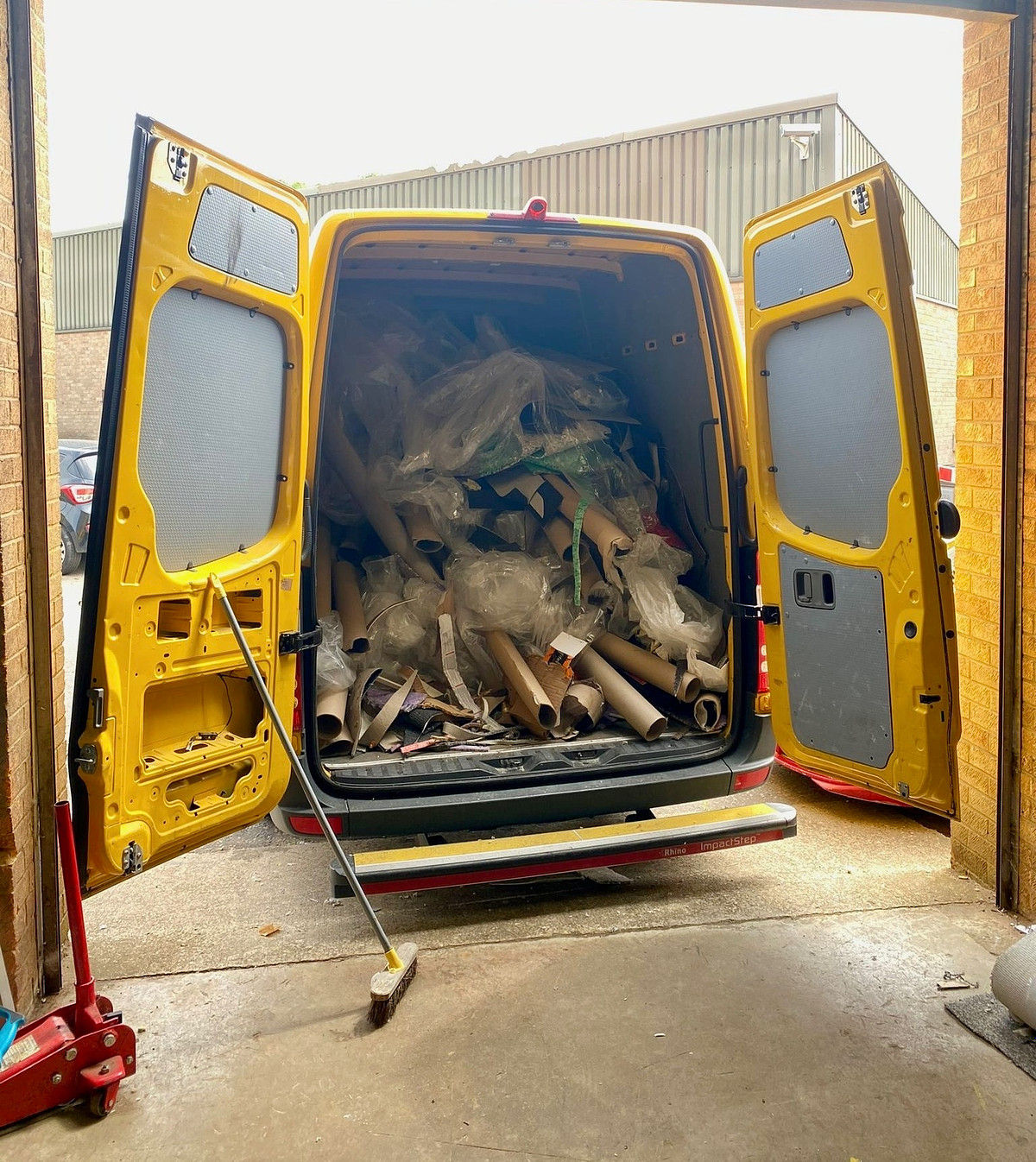JNV Group Peterborough, waste removals van, renovation waste products