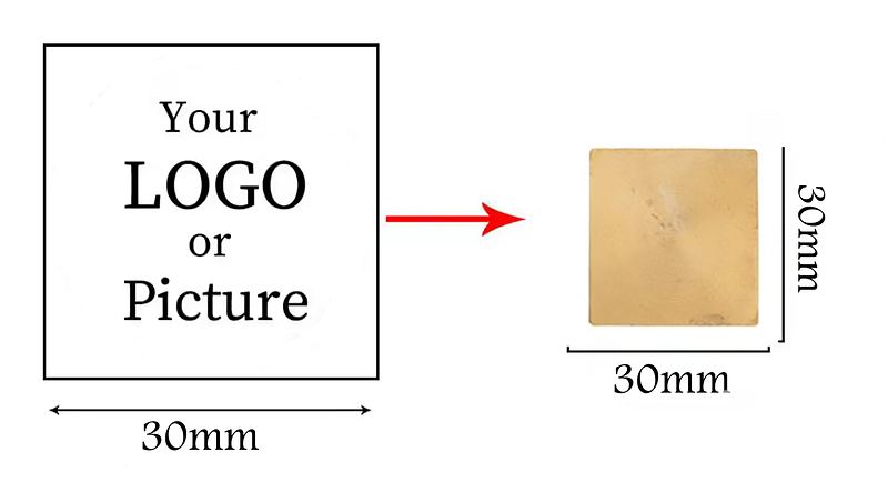 "SQUARE" Brass Stamp
