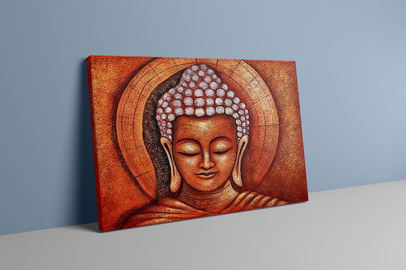 Inner Peace – Hand-Painted Buddha