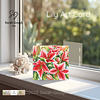 Stargazer Lilies | Floral Art Card | Watercolour Original Illustration | Kraft Envelope