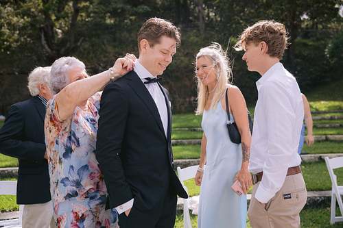 Wedding ceremony at Bradleys Head Amphitheatre