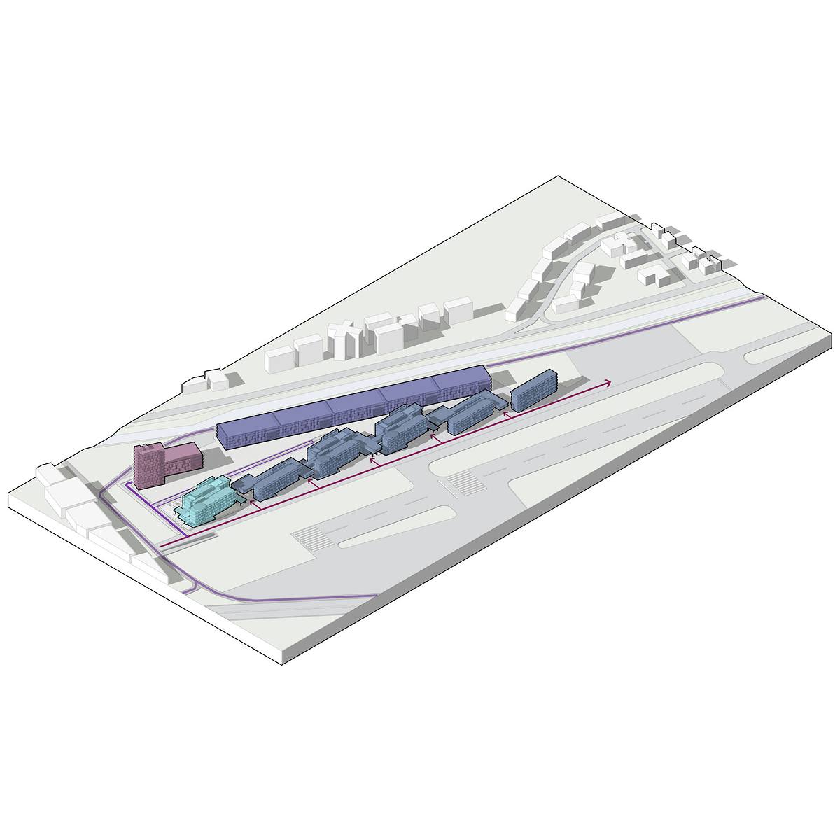 isometria hospital modular organizacion espacial campus medico