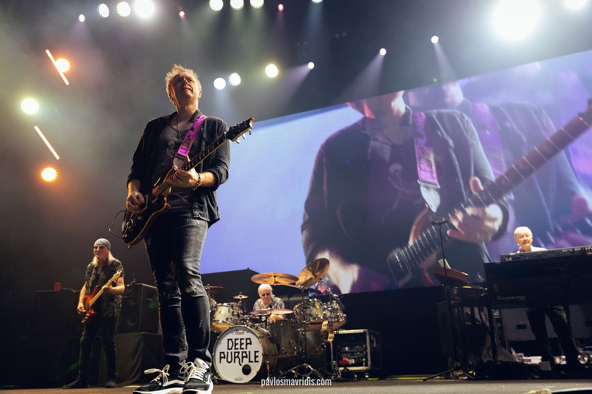 Deep Purple performing live at Telekom Center, Athens 2026. Concert photos by Pavlos Mavridis.