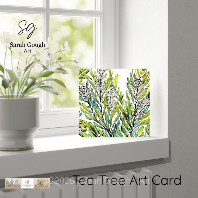 Tea Tree | Botanical Illustration | Art Card | with Envelope