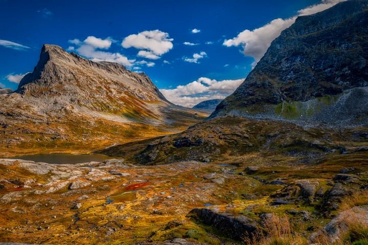 Glacier Carved Peaks - Norway