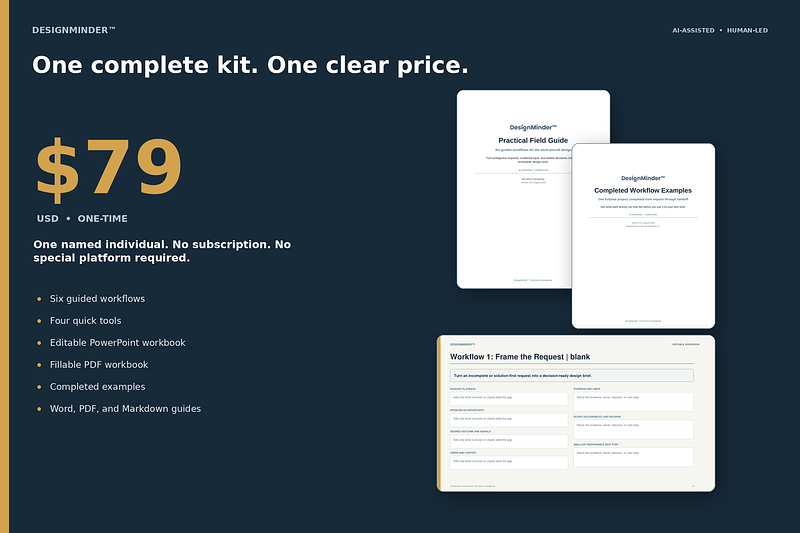 DesignMinder™: The AI-Assisted Workflow Kit for Designers