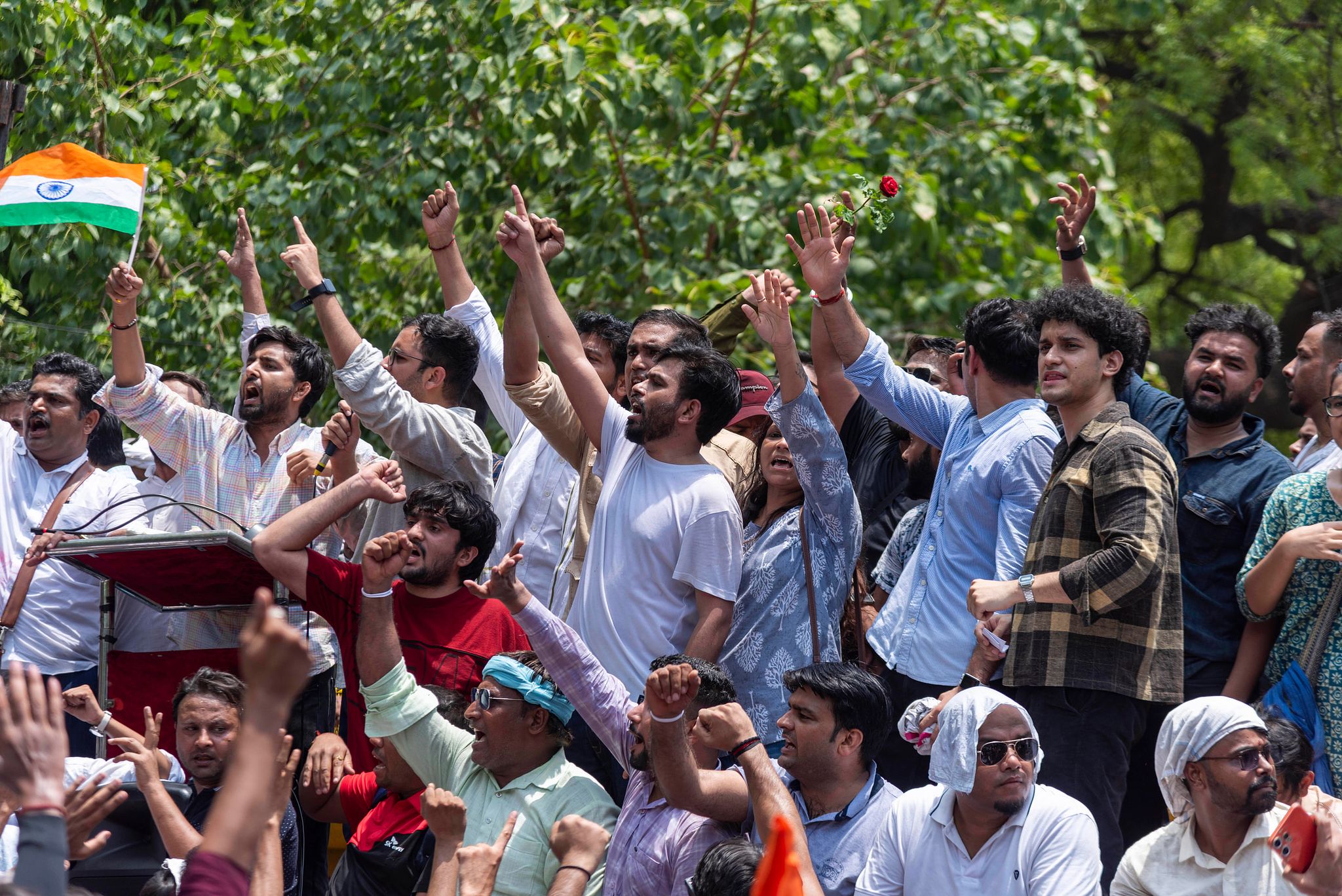 Cockroach Janta Party (CJP) protest in Delhi
