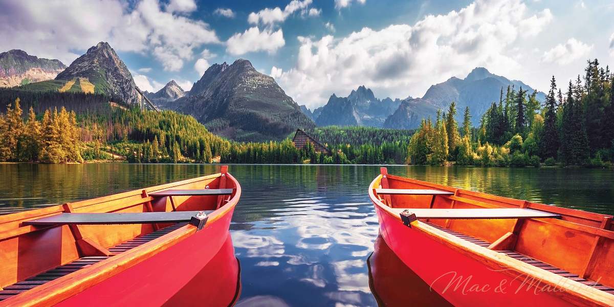 Stunning mountain landscape photography on premium aluminum by Mac & Mallard
