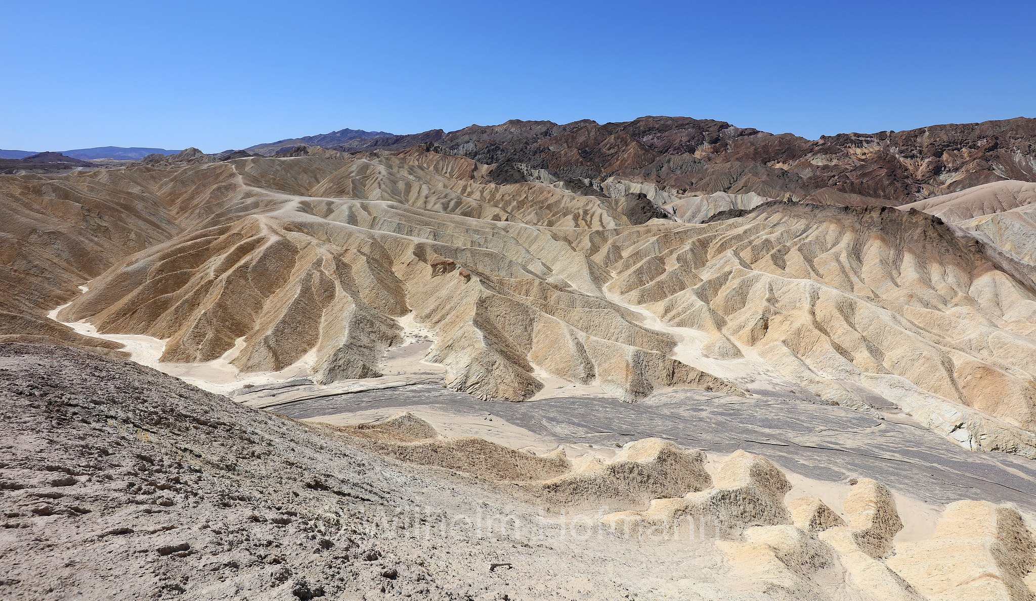 Zabriskie Point, Death Valley National Park, Death-Valley-Nationalpark, Valle della Morte, California, Kalifornien, USA