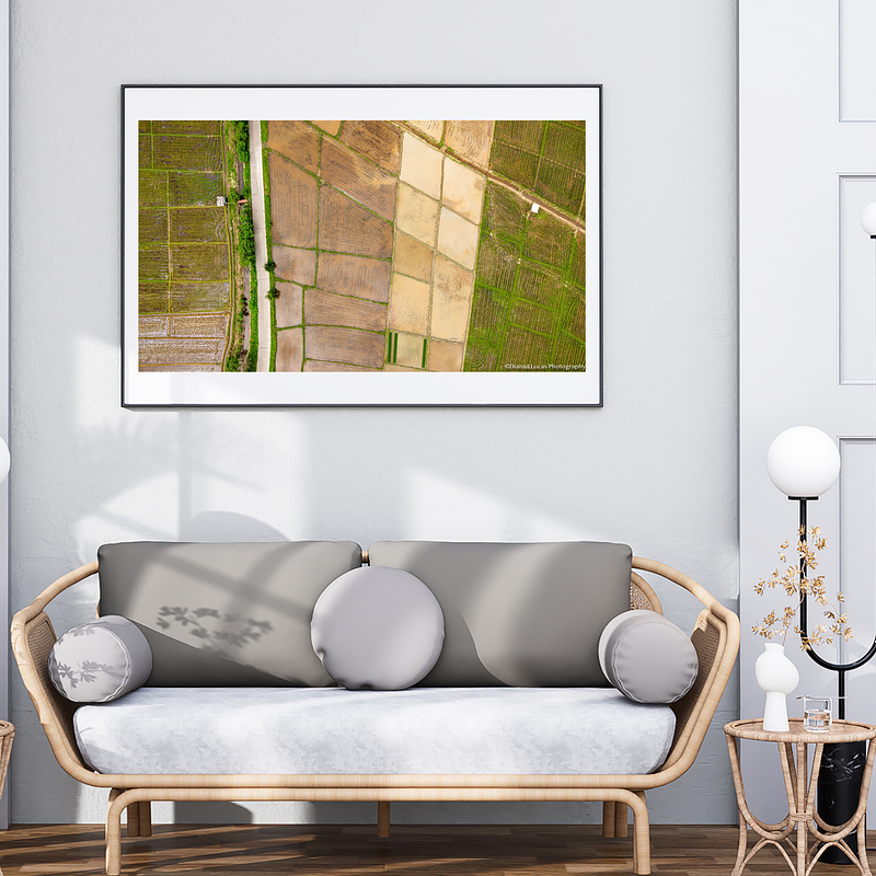 THE ONE - AERIAL PRINTS - "Separated Patches" - LIMITED EDITION 5 of 5