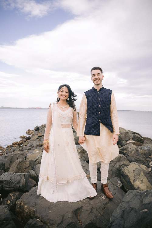 Wedding Photo at Cook Park Rock Jetty, Brighton Le Sands