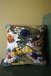 amongst the flowers: woven pillow