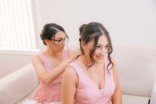 Bride Getting Ready