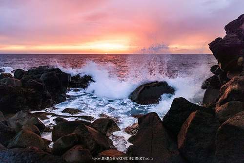 Coastal sunset