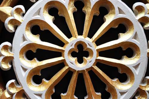 close up detail of the halo after paint
