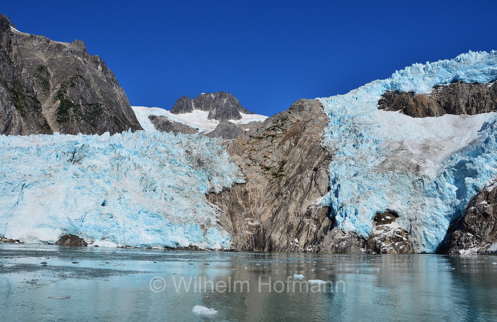 Northwestern Glacier, Northwestern Lagoon, Kenai Fjords National Park, Kenai-Fjords-Nationalpark, Parco nazionale dei Fiordi di Kenai, Alaska, USA