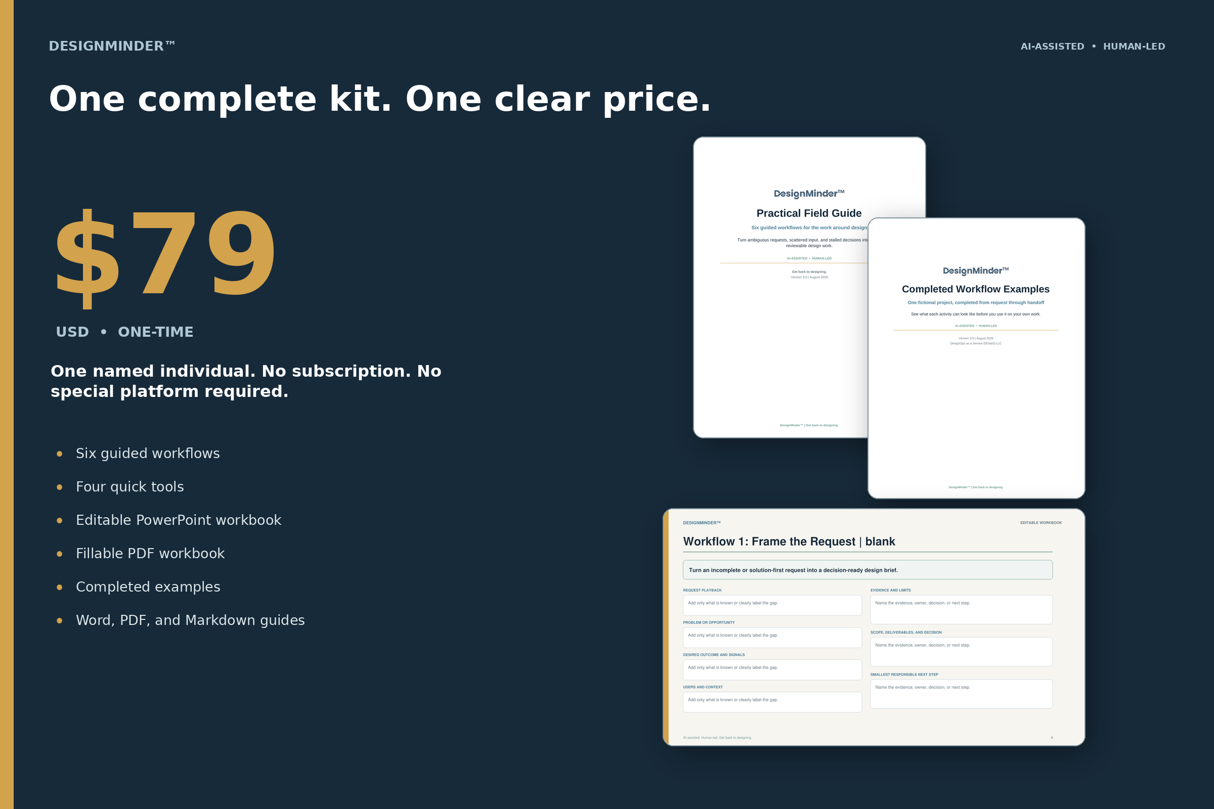 DesignMinder&trade;: The AI-Assisted Workflow Kit for Designers