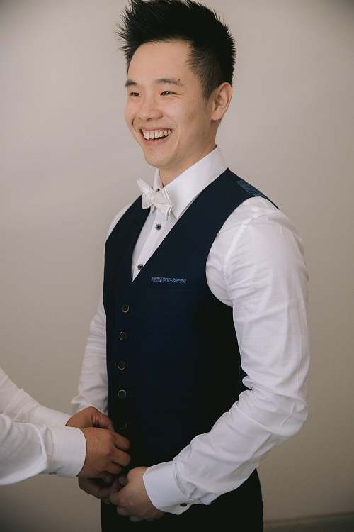 Groom Getting Ready