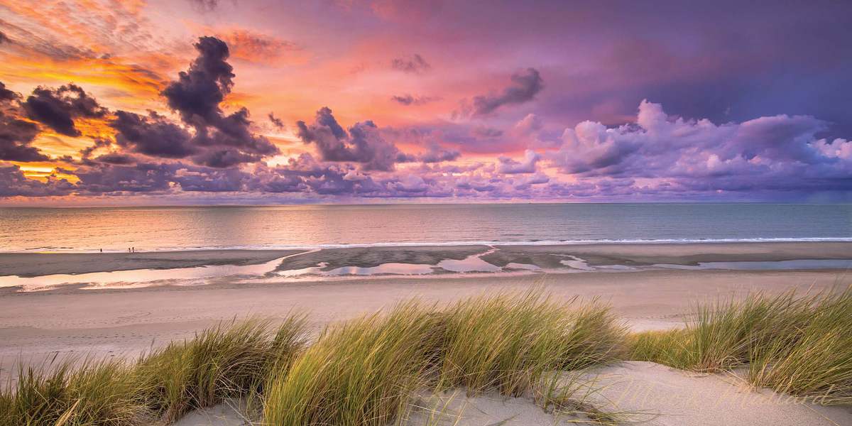Stunning coastal landscape photography on durable aluminum metal print - beach house wall art