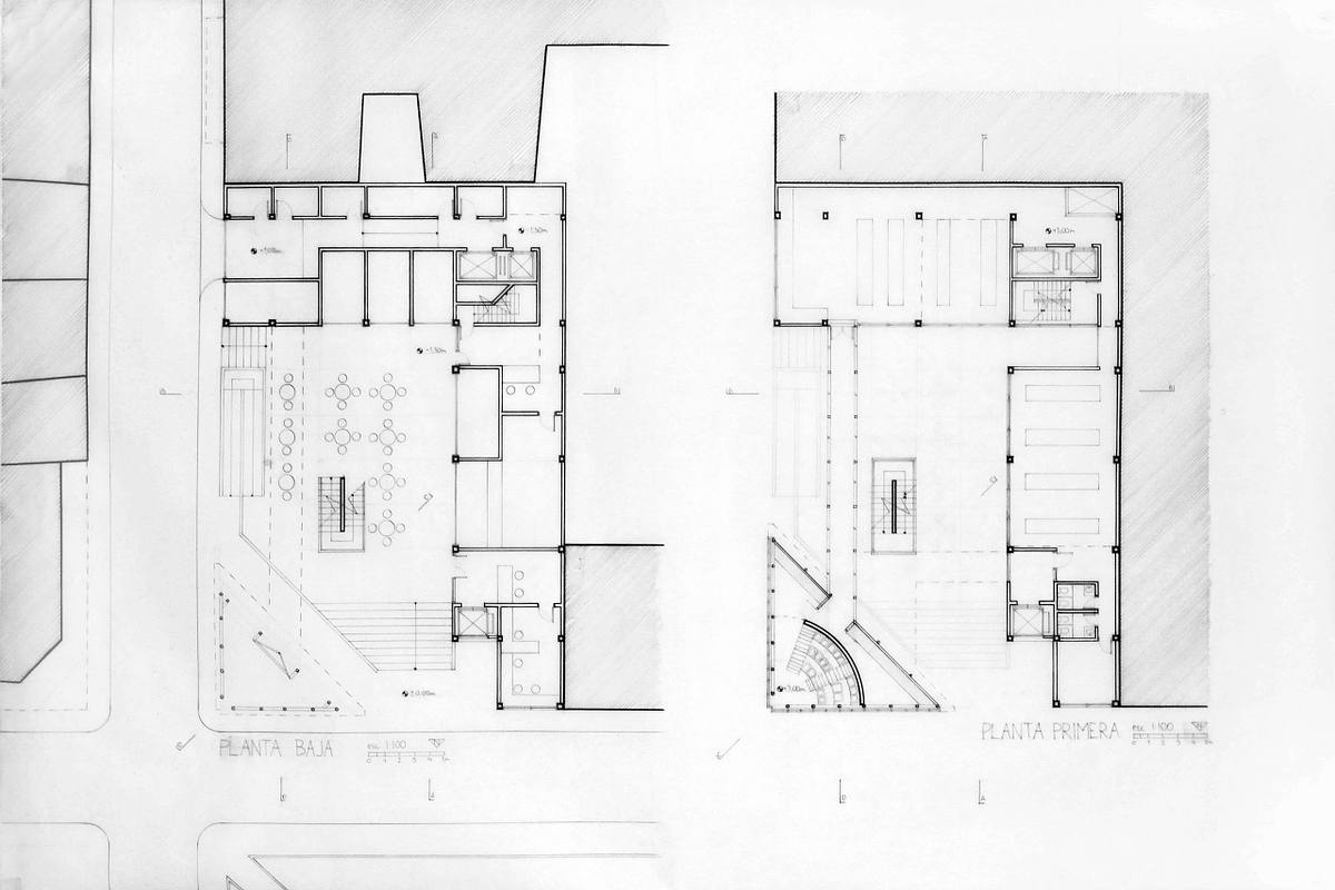 planta arquitectonica centro gastronomico caracas