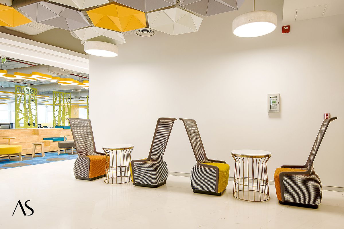 interior architecture photographer :Modern corporate seating furnitures from SUNON at First Rand Services, New Mumbai by Interior Photographer Akkil Suvarna