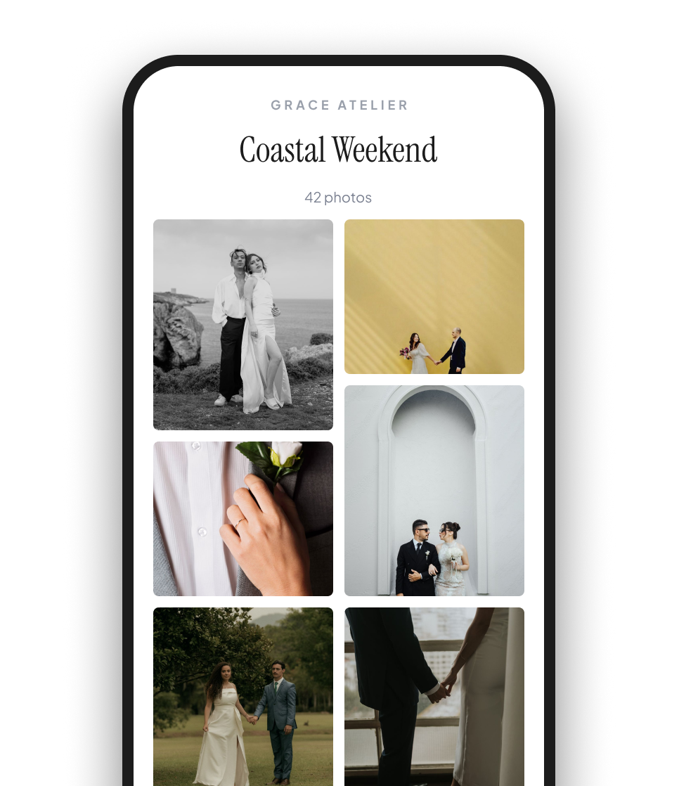 The same Gallery Link on a phone