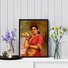 Madri – The Graceful Maharashtrian Lady with Fruit by Raja Ravi Verma