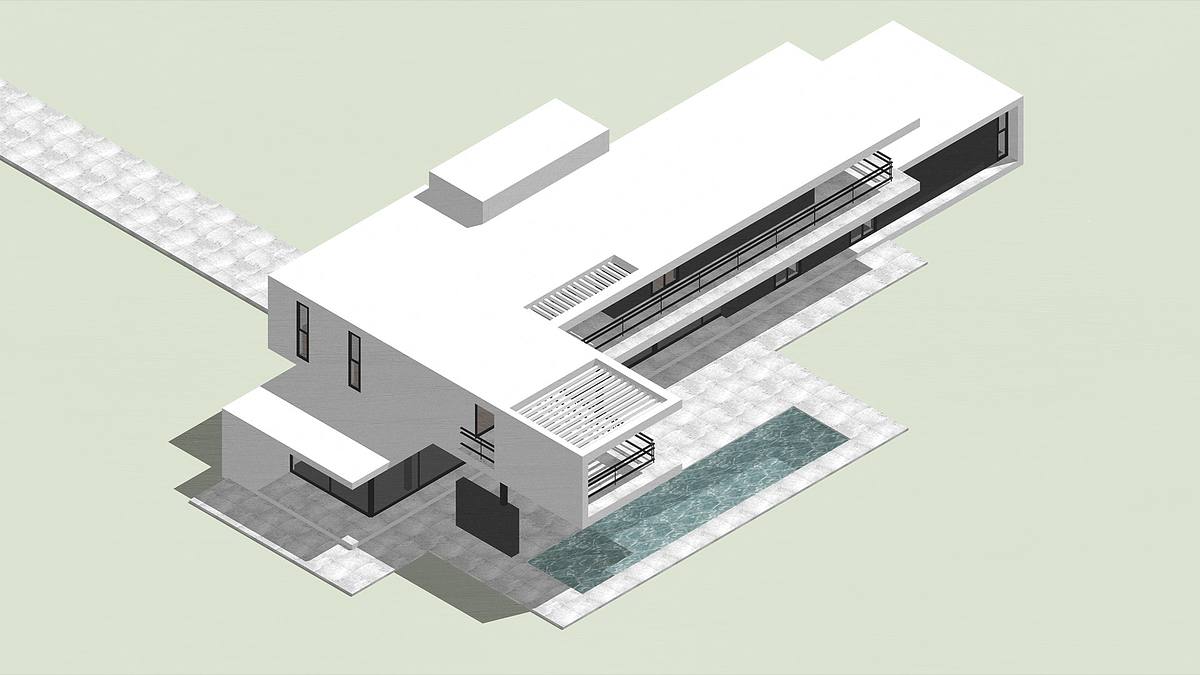 boceto arquitectura casa lago implantacion vistas paisaje suiza